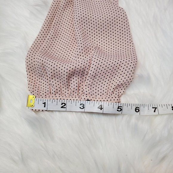 Jasmine & Juliana Pink Blouse Polka Dot Sz Sm - Picture 6 of 11